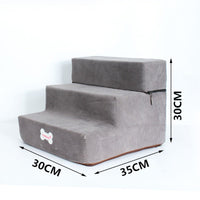 HKM-2778045 Pet Stairs for Cats and Dogs - Detachable 3-Step Climbing Ladder in Various Colors