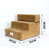 HKM-2778045 Pet Stairs for Cats and Dogs - Detachable 3-Step Climbing Ladder in Various Colors