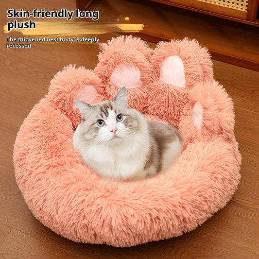 HKM-2778813 Cozy Hand-Shaped Brush Nest Pet Bed in Multiple Sizes and Colors