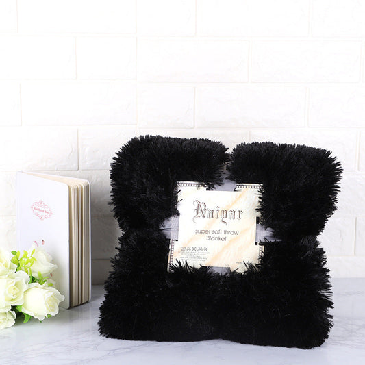HKM-277907 Double-Sided Velvet Blanket - Solid Colors for Autumn and Winter in Multiple Sizes