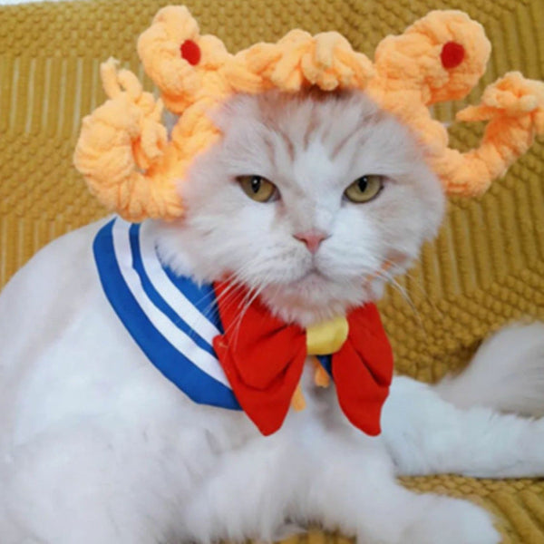 HKM-2779581 Cat Headgear Double Dough-twist Style Plaits in Multiple Colors, Handmade Polyester Costume Accessory