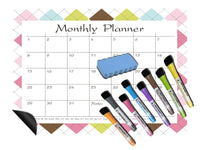 HKM-278035 Magnetic Weekly and Monthly Calendar for Fridge - Organise Your Schedule Effortlessly