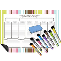 HKM-278035 Magnetic Weekly and Monthly Calendar for Fridge - Organise Your Schedule Effortlessly