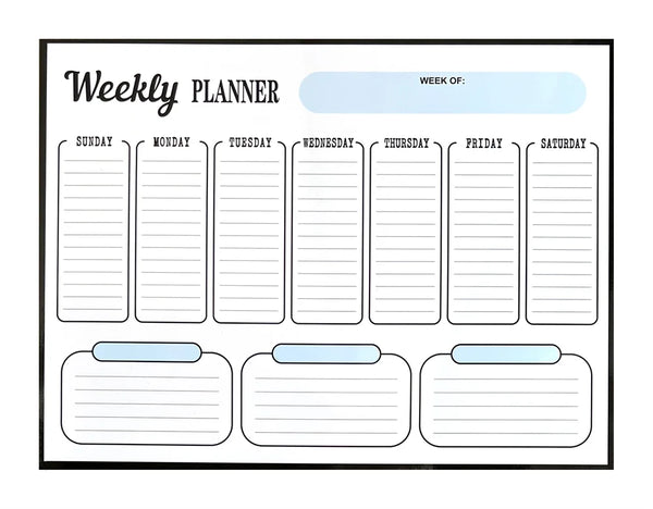 HKM-278035 Magnetic Weekly and Monthly Calendar for Fridge - Organise Your Schedule Effortlessly