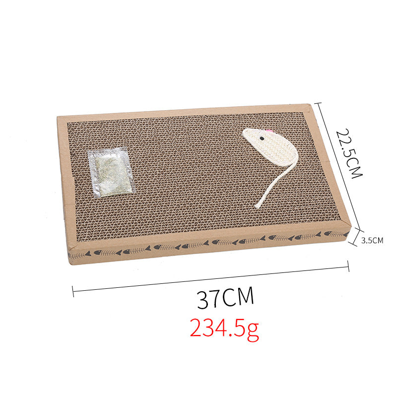 HKM-2780733 Corrugated Cat Scratcher Toy for Claw Grinding - Pet Paradise, 234.5g