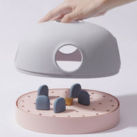 HKM-2781373 Interactive Cat Turntable Toy - Multi-Play Options in Pink Purple, Blue Gray, and Avocado Green