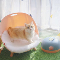 HKM-2781373 Interactive Cat Turntable Toy - Multi-Play Options in Pink Purple, Blue Gray, and Avocado Green