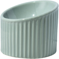 HKM-2782013 Elevated Ceramic Cat Bowls - Tilted, Anti-Vomit Design for Comfortable Feeding