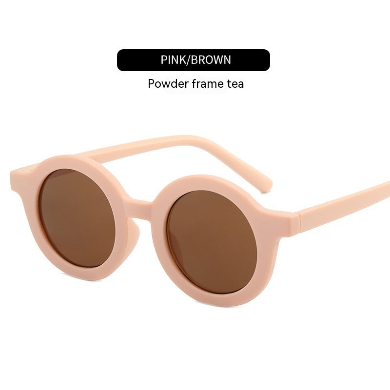 HKM-2782141 Round Frame Fashion Pet Sunglasses for Medium & Large Dogs - Plastic, Multiple Colors Available