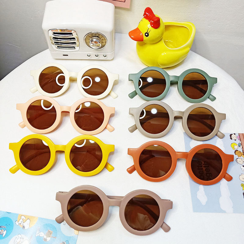 HKM-2782141 Round Frame Fashion Pet Sunglasses for Medium & Large Dogs - Plastic, Multiple Colors Available