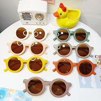 HKM-2782141 Round Frame Fashion Pet Sunglasses for Medium & Large Dogs - Plastic, Multiple Colors Available