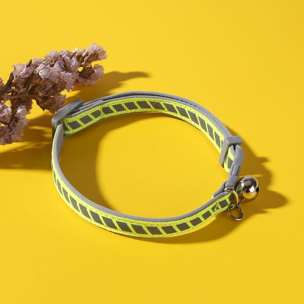 HKM-2782525 Reflective Outdoor Pet Collar with Soft Resin Buckle - Adjustable Neck Circumference 20-34cm