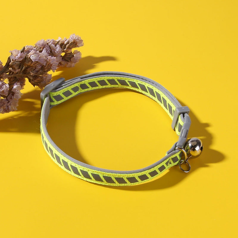 HKM-2782525 Reflective Outdoor Pet Collar with Soft Resin Buckle - Adjustable Neck Circumference 20-34cm