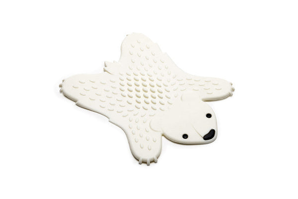 HKM-278291 Silicone Potholder Table Mat - Insulation Pad in White and Dark Brown, 0.6*16.4*20cm