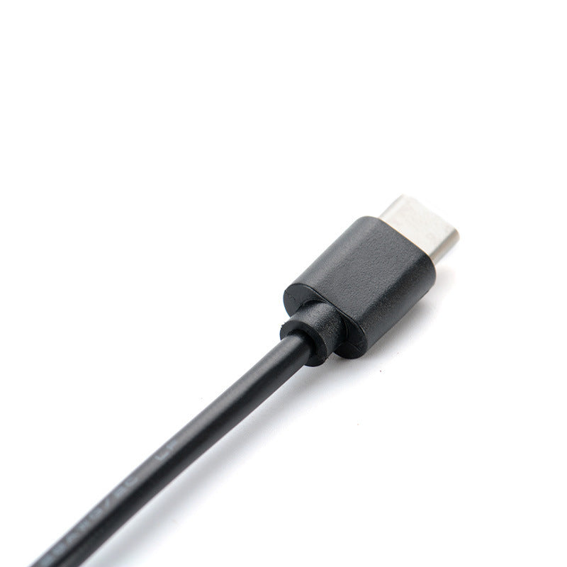 HKM-278291 Type-C to Micro USB Male OTG Data Cable for Android Mobile Charging and File Transfer - 30cm Black