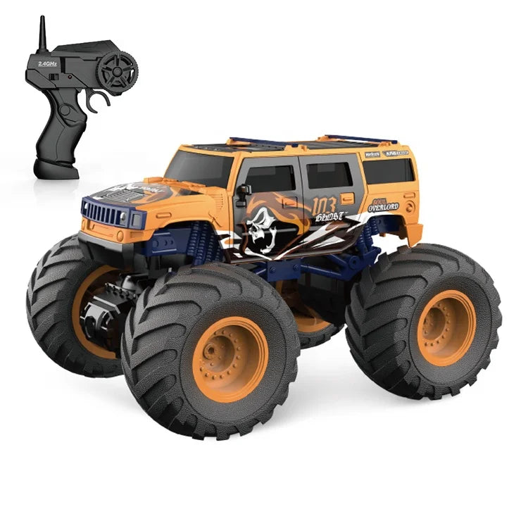 HKM-278419 1/18 Scale 2.4G 4Ch 4X4 RC Car with Super Wheels - Ready-to-Use Electric Vehicle for Indoor/Outdoor Fun