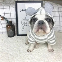 HKM-2785597 Striped Cotton Sweater for Pets - Cozy and Stylish Pet Clothing