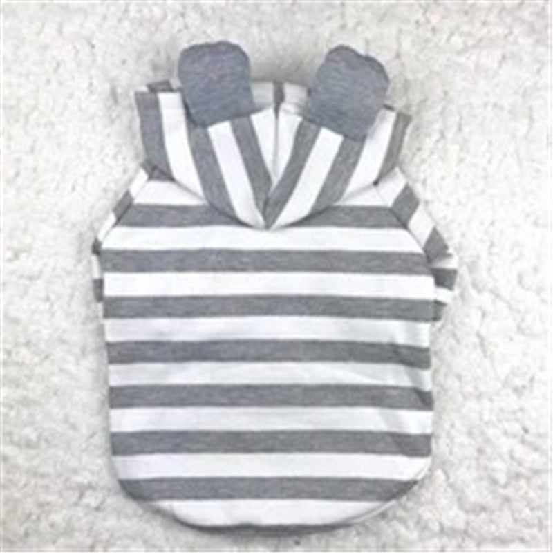 HKM-2785597 Striped Cotton Sweater for Pets - Cozy and Stylish Pet Clothing
