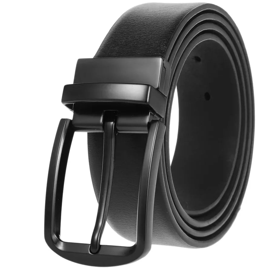 HKM-278611 Genuine Leather Men's Belt - Customisable Style for Everyday Wear
