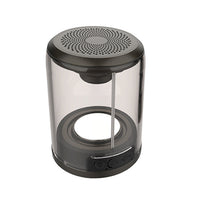 HKM-278611 Transparent Bluetooth Speaker with Dual-Radiation Design and TWS Function, 5-Hour Battery Life, Suction Cup Included