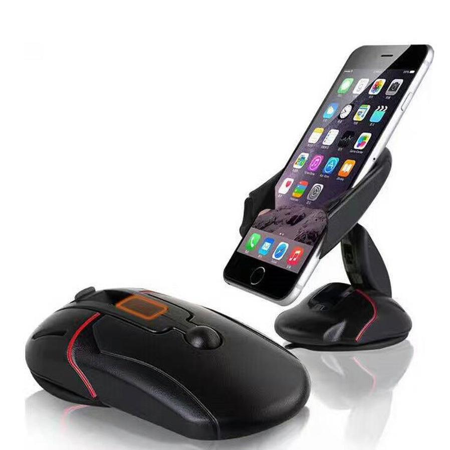 HKM-278611 Universal Car Mouse-Type Mobile Phone Holder for Windshield and Dashboard Navigation