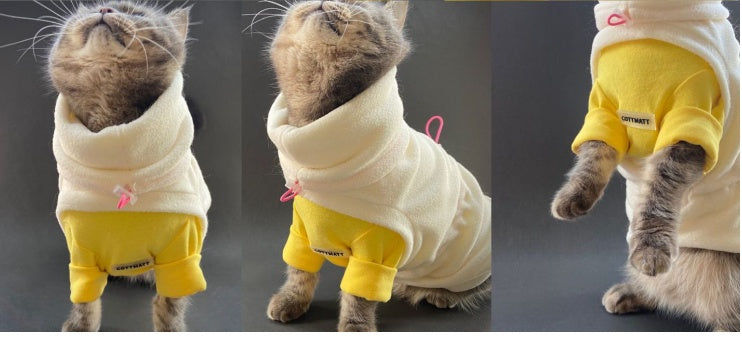 HKM-2787901 Casual Two-Legged Winter Clothing for Hairless Cats - Polyester Design