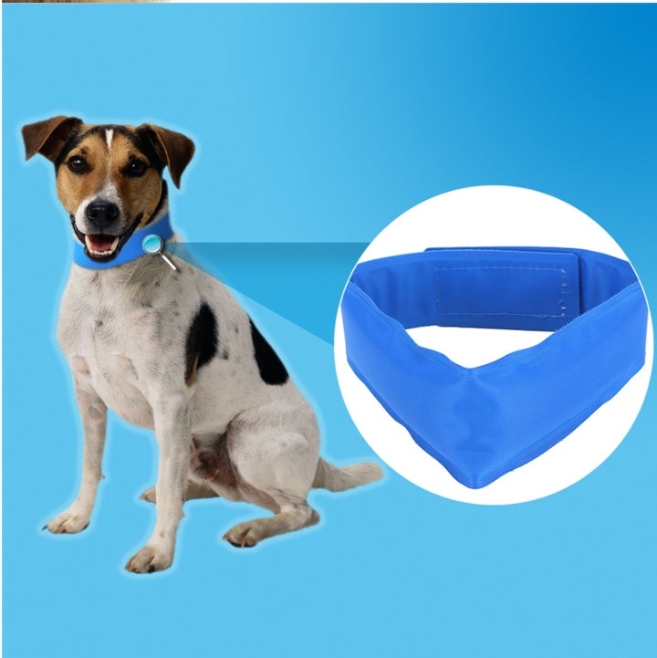 HKM-2788285 Cooling Dog Collar for Summer - Soft Ice Pad Scarf to Prevent Heatstroke - Lightweight and Breathable Design