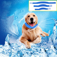 HKM-2788285 Cooling Dog Collar for Summer - Soft Ice Pad Scarf to Prevent Heatstroke - Lightweight and Breathable Design