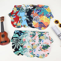 HKM-2788669 Summer Hawaiian Shirt for Large Dogs and Cats, Lightweight Polyester, Multiple Floral Designs, Various Sizes Available