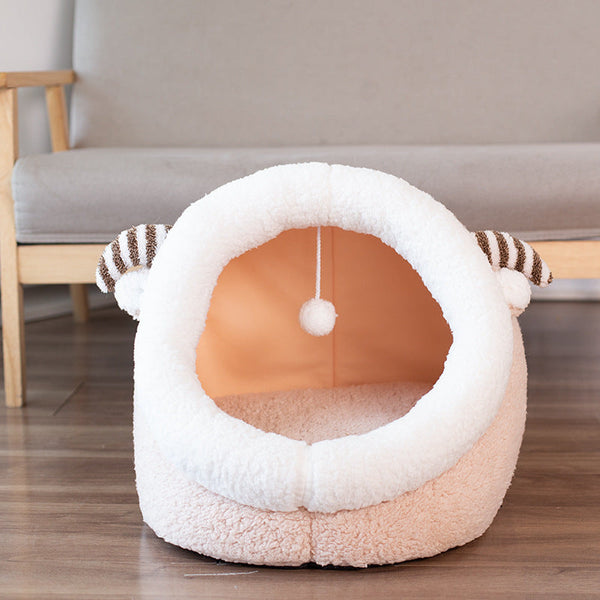 HKM-2790333 Warm and Washable Cotton Dog and Cat Bed with Removable Cover
