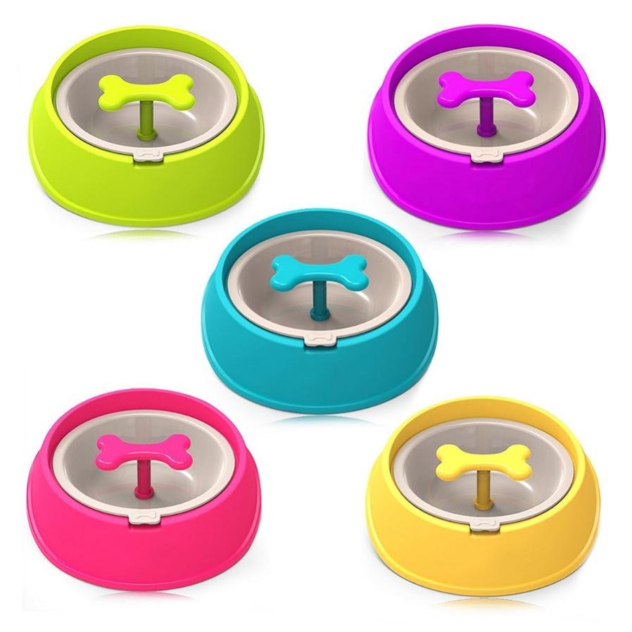 HKM-279059 Slow Feeder Bowl for Small Dogs - Anti-Choke Design to Extend Eating Time and Stimulate Interest