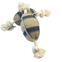 HKM-2791101 Linen Cotton Rope Dog Toy - Bite Resistant Rugby Style for Training