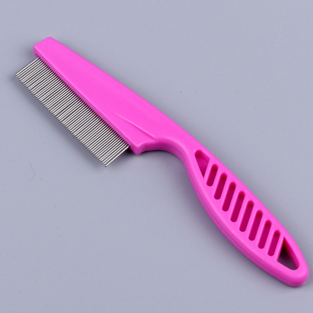 HKM-2791869 Stainless Steel Flea Comb for Dogs and Cats - Fine Teeth, Large and Small Sizes Available