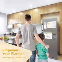 HKM-279187 Magnetic Acrylic Wall Calendar for Kids - Interactive Fridge Magnet Planner