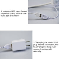 HKM-2792125 Smart Sensor Water Filter for Cats and Dogs - USB Powered Pet Water Dispenser