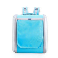 HKM-2792509 Portable Cat Backpack in Soft Polyester - Agate Gray, Lemon Yellow, Light Peach Pink, Light Blue, Navy Green Leaves