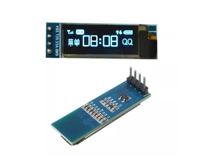 HKM-279251 0.91 Inch OLED Display Module 128x32 Adjustable Brightness IIC Serial Port