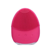 HKM-279315 Silicone Wireless Charging Facial Cleansing Brush with Ultrasound Technology, 5 Cleaning Settings, Compact Design