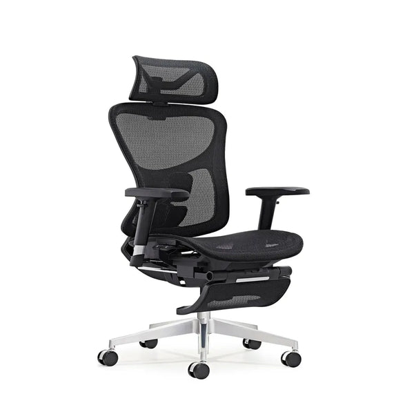 HKM-279507 Ergonomic Adjustable Mesh Executive Office Chair with Footrest and Swivel Function