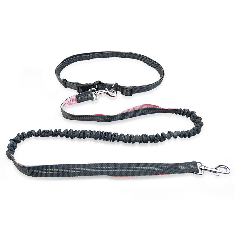 HKM-2795837 Durable Polyester Dog Running Leash with Adjustable Traction Belt
