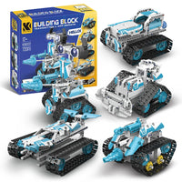HKM-279635 App-Controlled 5-in-1 Robot Building Block Kit for Kids, Educational DIY Assembly Toy, Ages 8 and Up