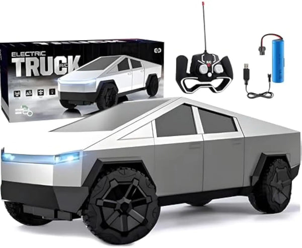 HKM-279699 Remote Control Electric Pickup Truck with Head Lighting - Wireless Rechargeable Road Toy for Kids, 25CM
