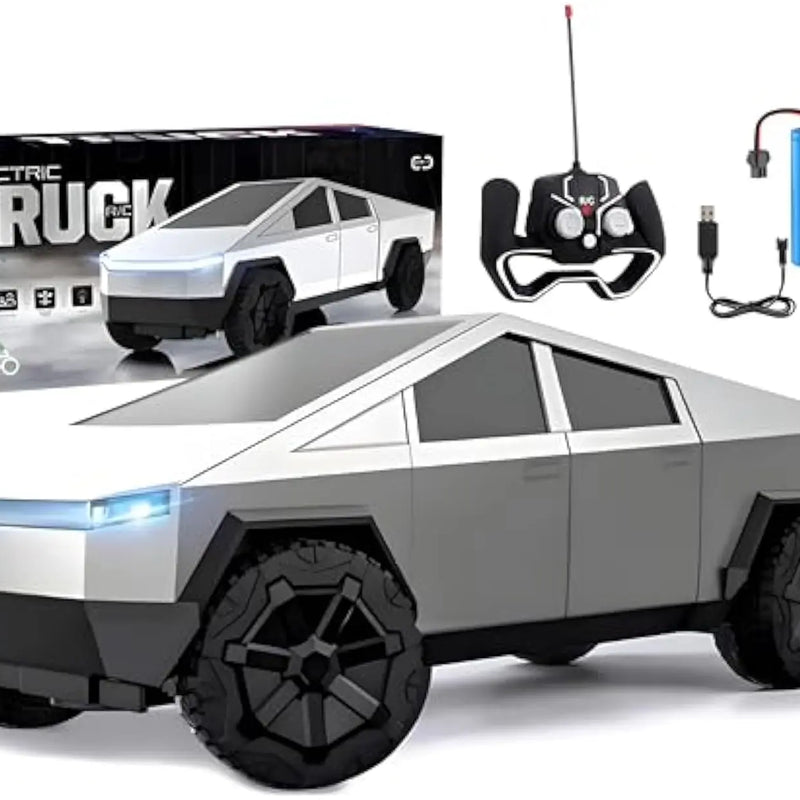 HKM-279699 Remote Control Electric Pickup Truck with Head Lighting - Wireless Rechargeable Road Toy for Kids, 25CM