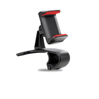 HKM-279763 Multifunctional Dashboard Phone Holder for 4-6.2-inch Devices - PVC Clip Support in Black and Red