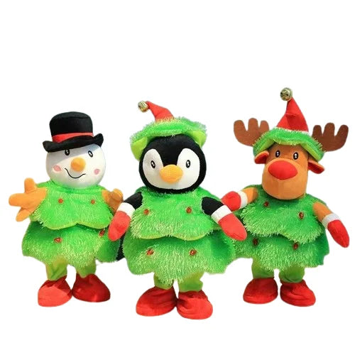 HKM-279891 Christmas Plush Doll Singing and Dancing Santa Claus - 41cm Toy for Kids