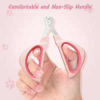 HKM-2799293 Safe and Efficient Cat Nail Clipper with Positioning Hole and Non-Slip Handle