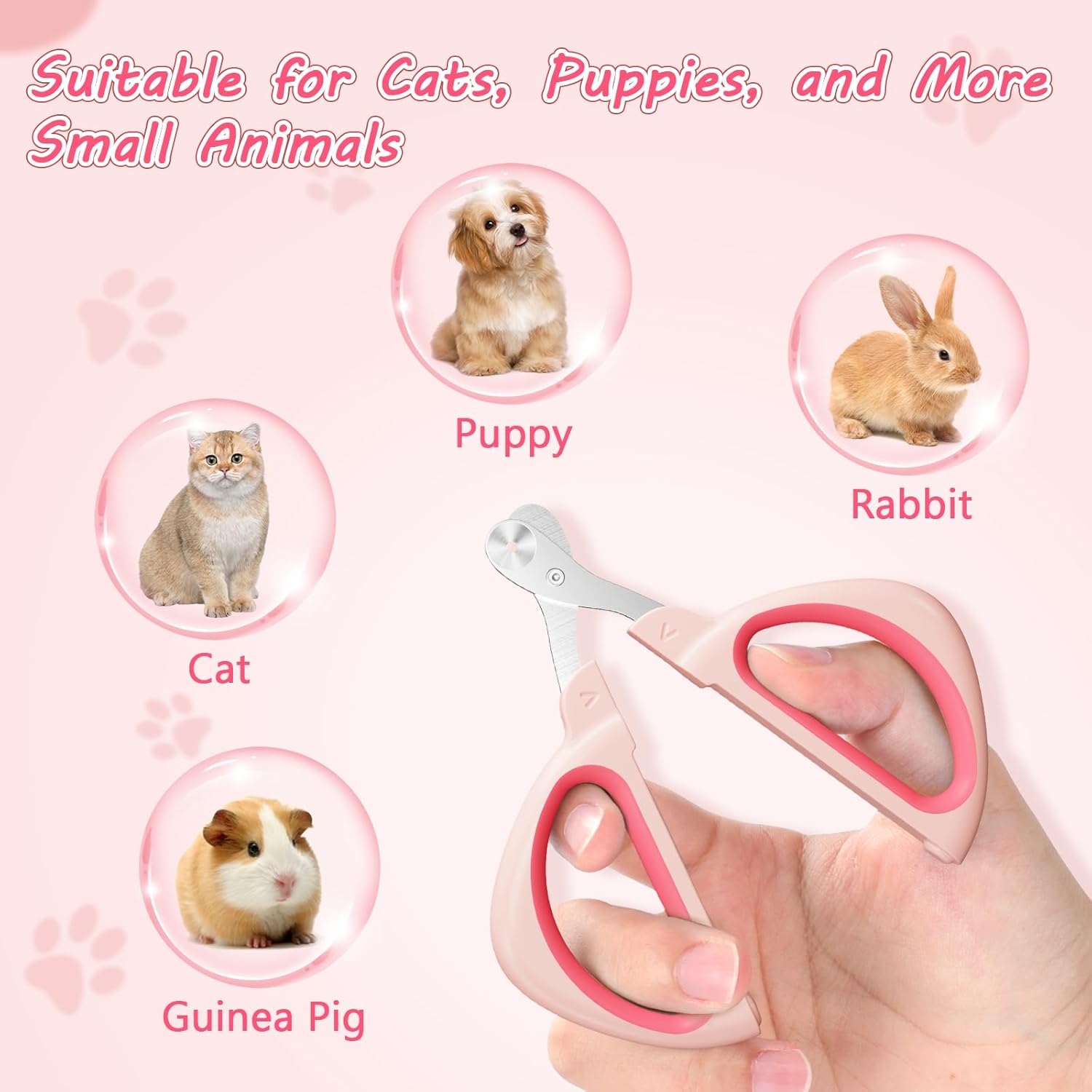 HKM-2799293 Safe and Efficient Cat Nail Clipper with Positioning Hole and Non-Slip Handle