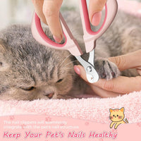HKM-2799293 Safe and Efficient Cat Nail Clipper with Positioning Hole and Non-Slip Handle
