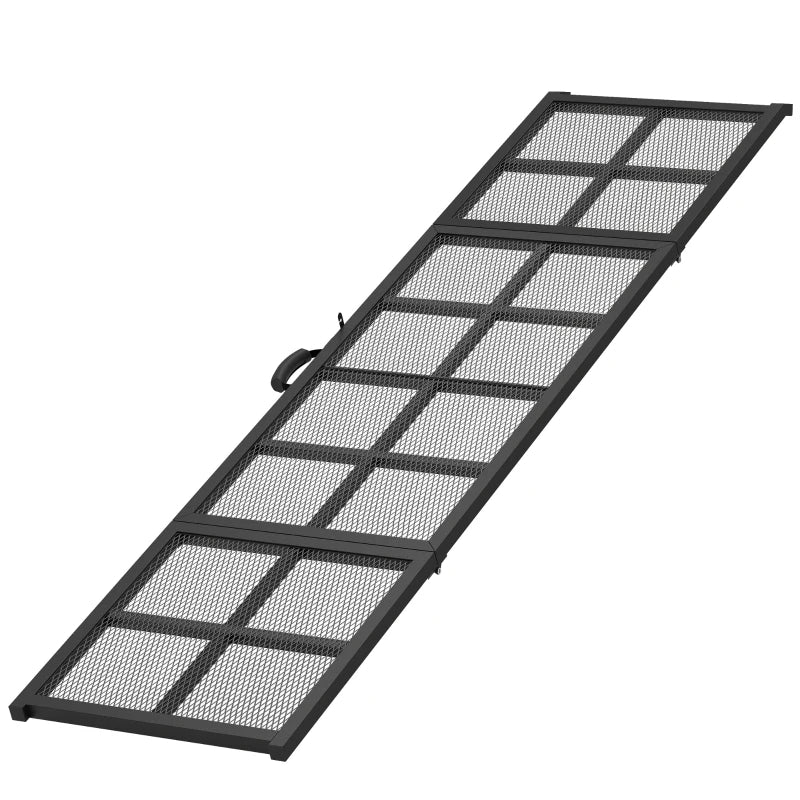 HKM-2800189 Folding Dog Car Ramp - Extra Long 75.2", Non-Slip Surface for Large & Senior Pets, Portable Design