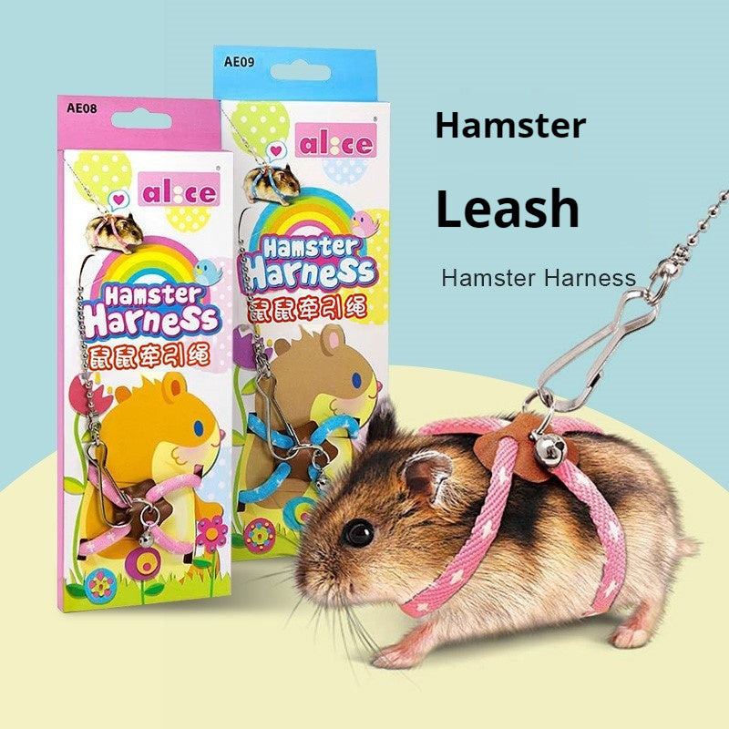 HKM-2801085 Mouse Walking Rope - Anti-Bite Hand Grip in Light Blue and Pink